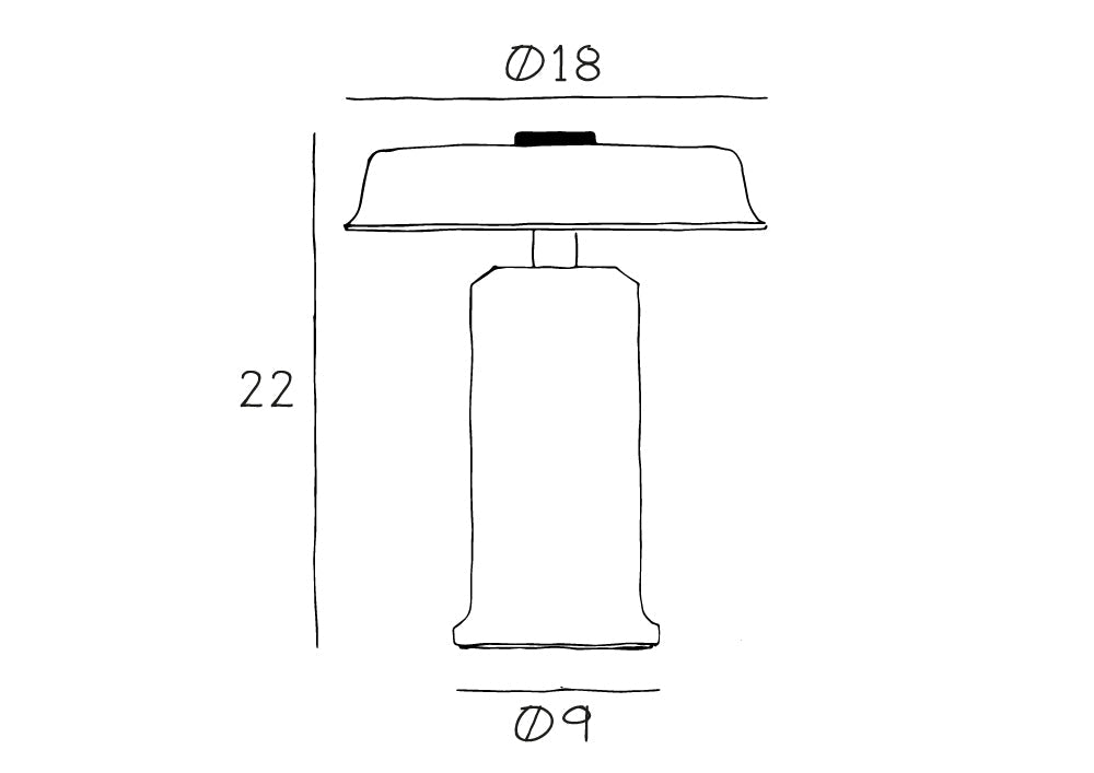 Trip No. 2 marbre Emperador – Lampe nomade design en marbre et verre soufflé - Caldeira