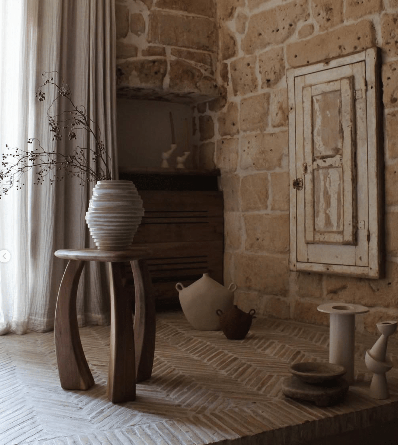 Vase Alfonso en Grès Sculpté - blanc - Maison Caldeira