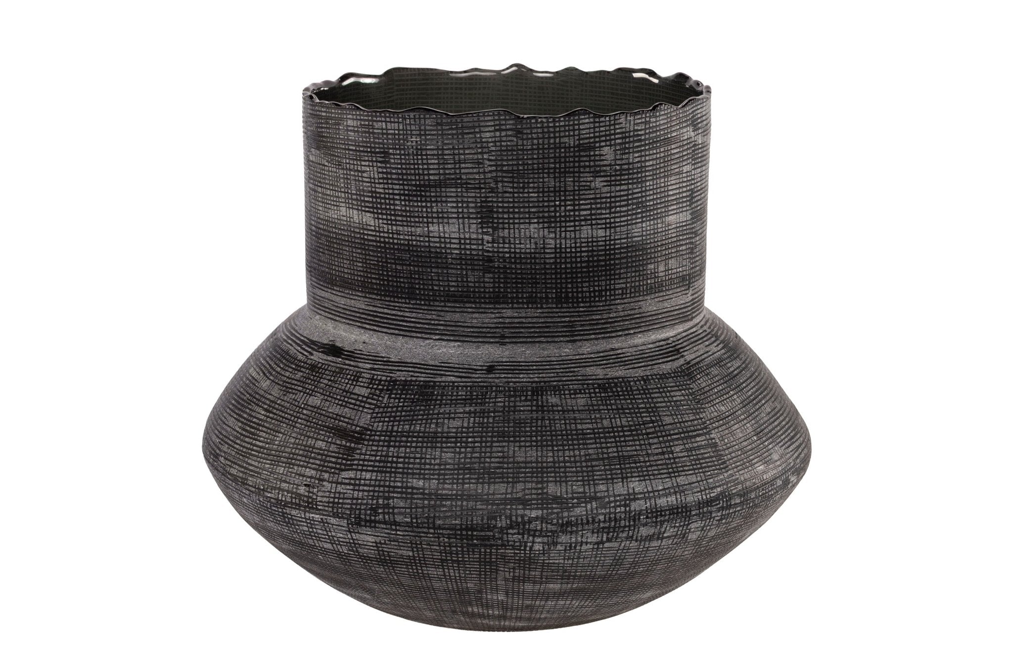 Vase en verre bas - Caldeira