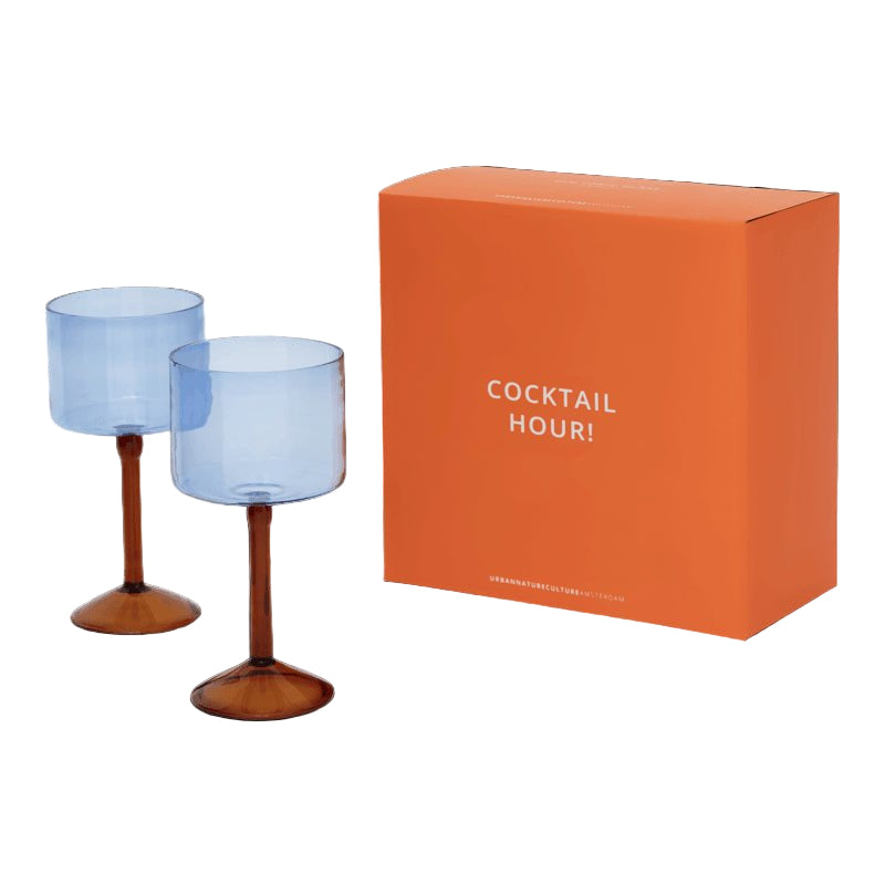 Verre à cocktail gin - tonic, lot de 2, dans un coffret cadeau - Caldeira