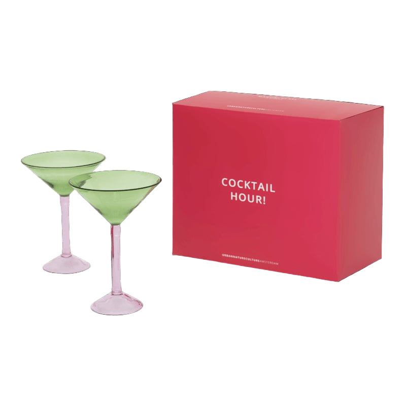 Verre à cocktail Martini, ensemble de 2, dans un coffret cadeau - Caldeira