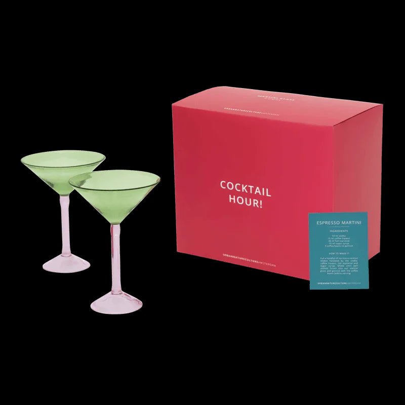 Verre à cocktail Martini, ensemble de 2, dans un coffret cadeau - Caldeira