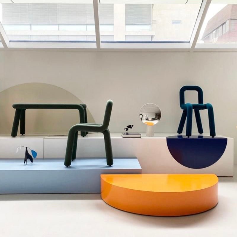 Banc Bold - Noir - Moustache - Design Contemporain - Maison Caldeira