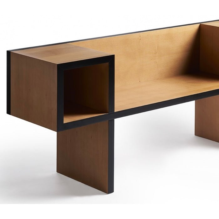 Banc Canton – structure en acier peint, design postmoderne italien