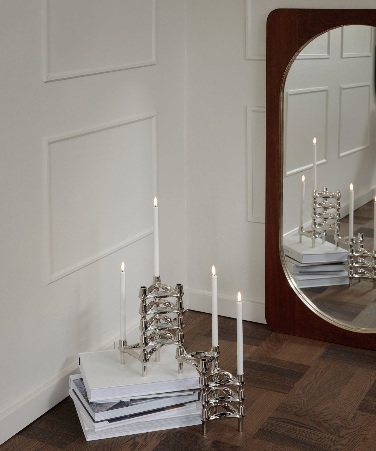 BMF bougeoir - Chrome - Stoff nagel - Design Contemporain - Maison Caldeira