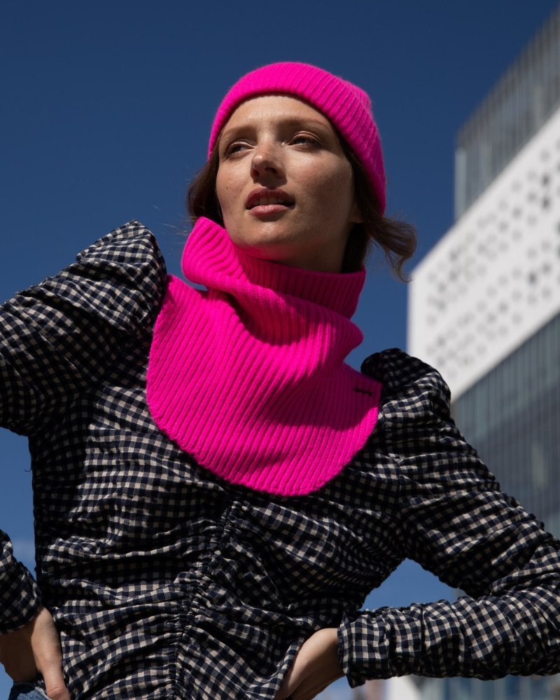Bonnet 100% cachemire - ROSE - Maison Caldeira