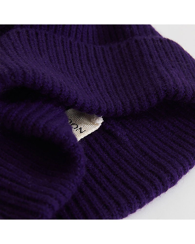 Bonnet 100% cachemire - VIOLET - Maison Caldeira