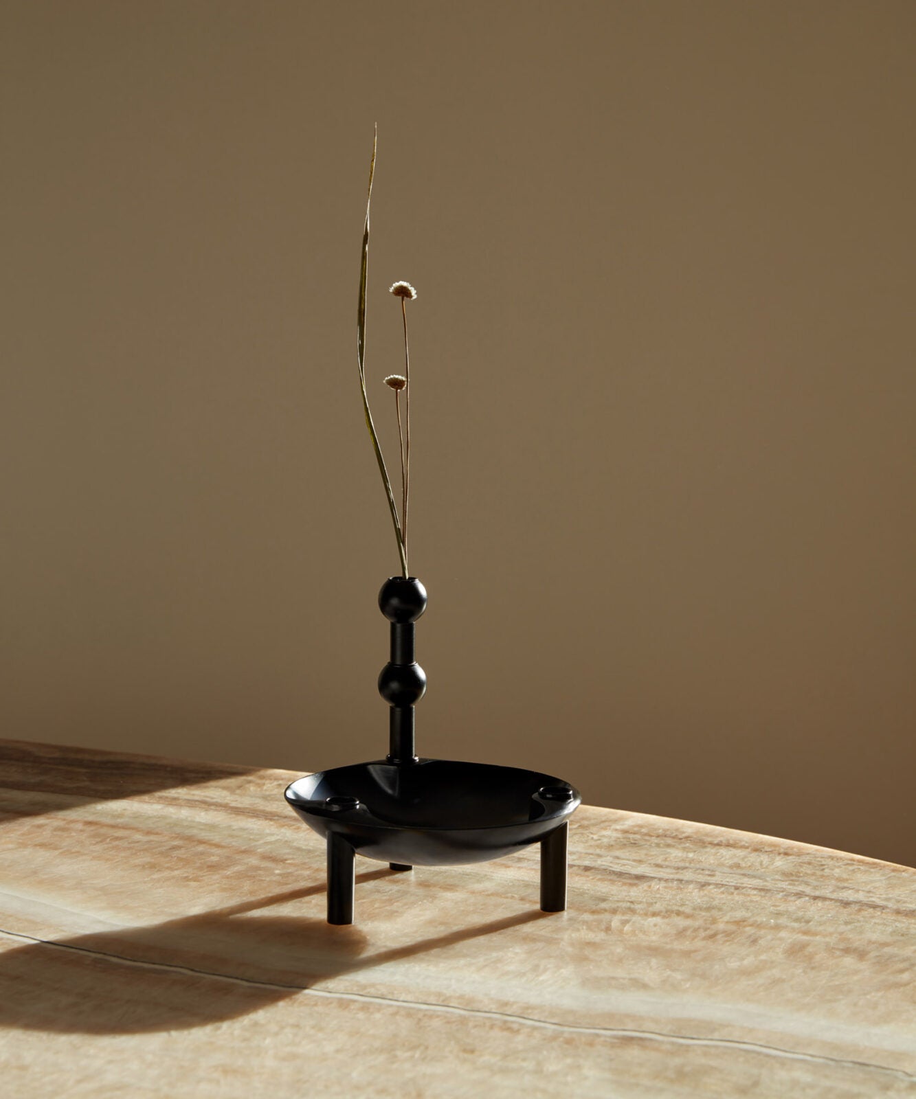 bougeoir Bol - Noir mat - Stoff nagel - Design Contemporain - Maison Caldeira