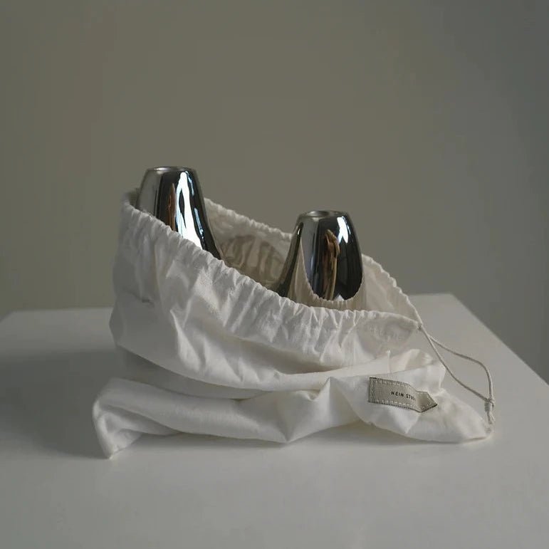 Bougeoir Unity - Argent - Hein studio - Scandinave - Maison Caldeira