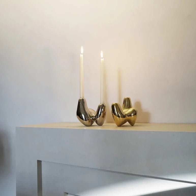 Bougeoir Unity - Laiton - Hein studio - Scandinave - Maison Caldeira