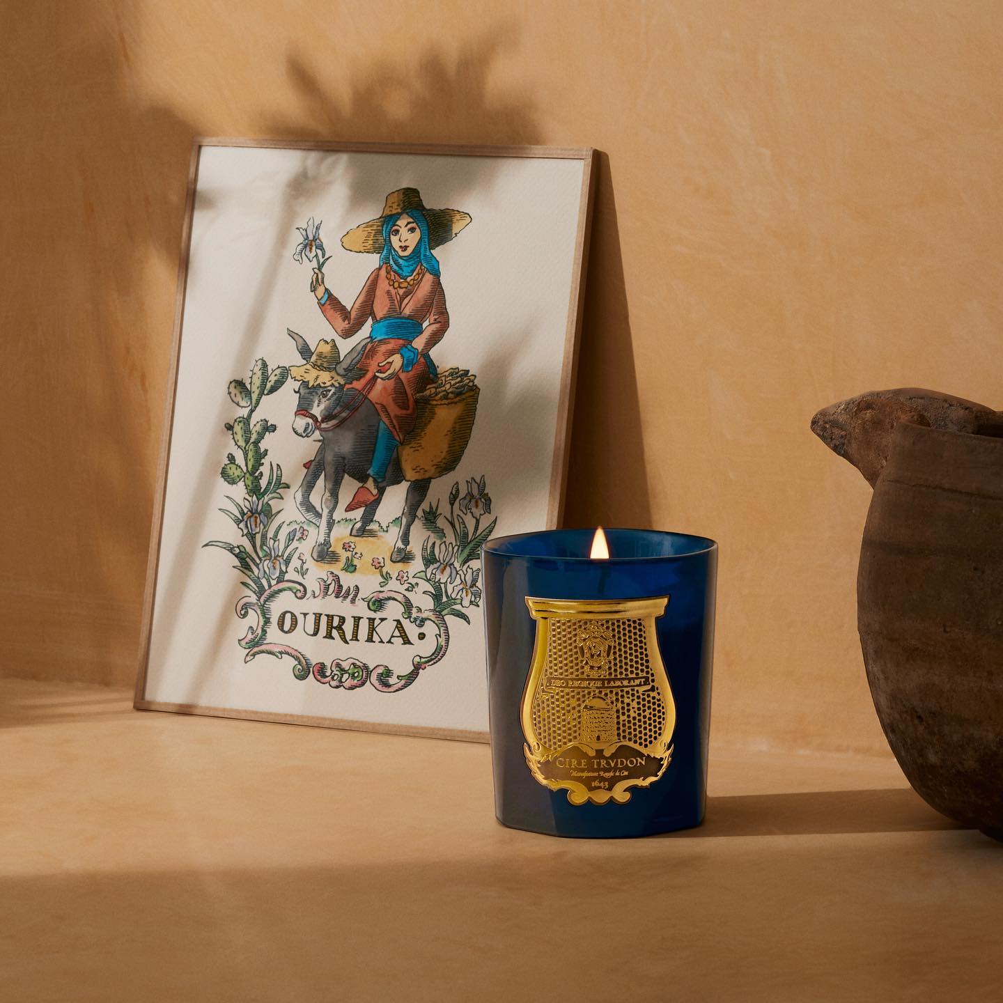 Bougie Les Belles Matières Ourika (Iris) - Maison Caldeira
