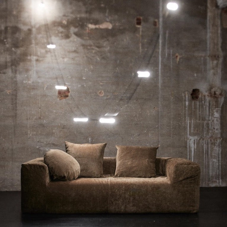Canapé Coopl en velour côtelé - Sépia - Bed and philosophy - Design Contemporain - Maison Caldeira