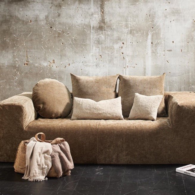 Canapé Coopl en velour côtelé - Sépia - Bed and philosophy - Design Contemporain - Maison Caldeira