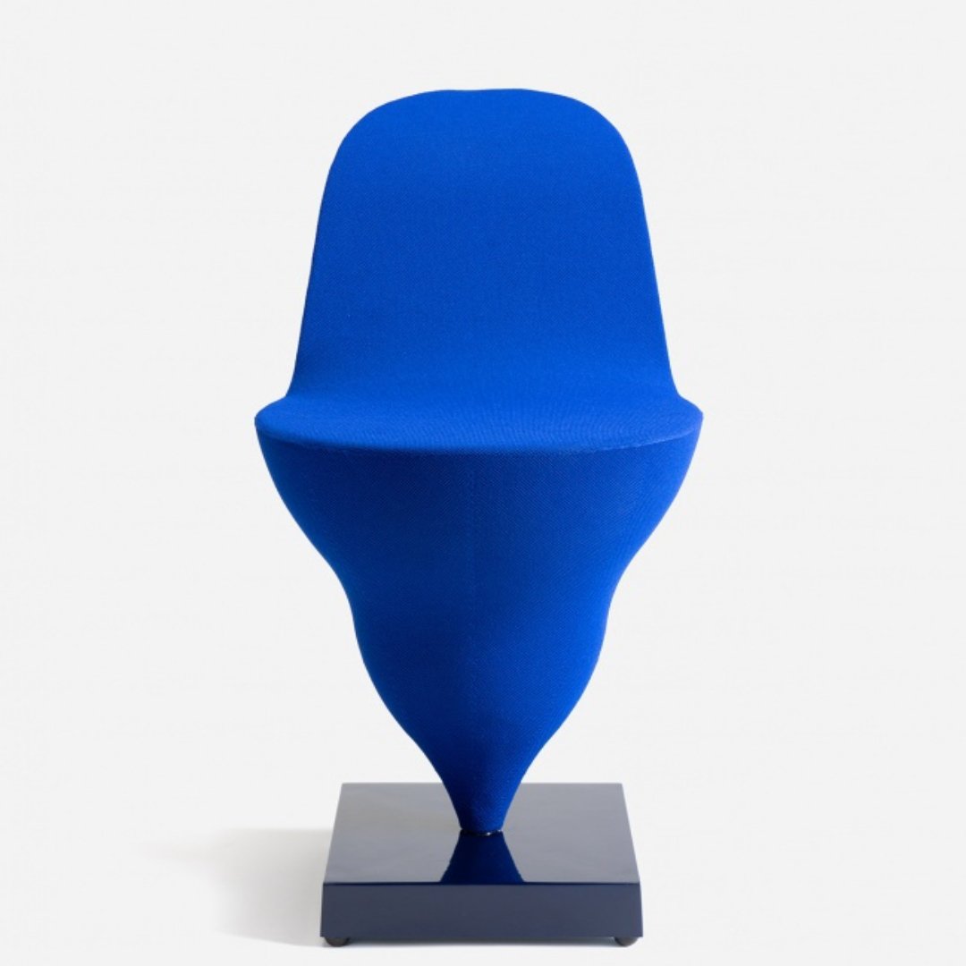 Chaise Gelato - Bleu électrique - Moustache - Design Contemporain - Maison Caldeira