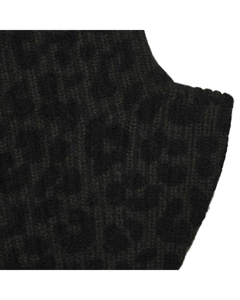 Col 100% cachemire - LEOPARD KAKI - Maison Caldeira