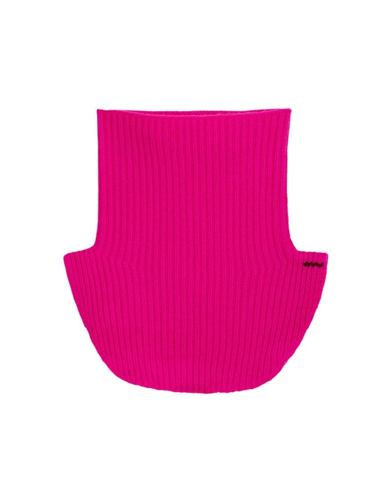 Col 100% cachemire - ROSE FLUO - Maison Caldeira