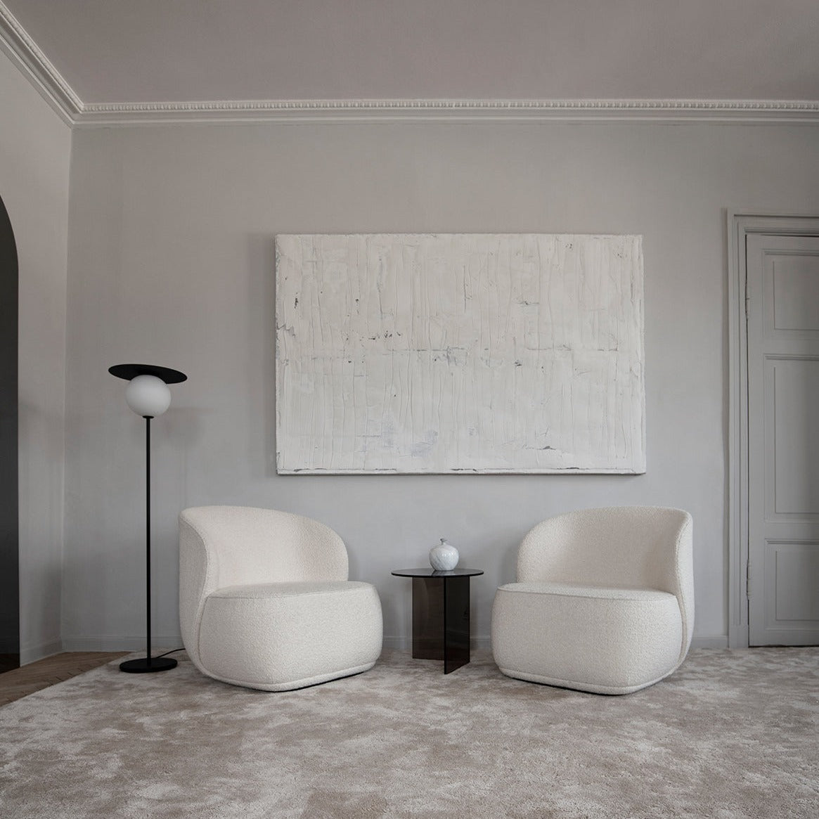 Fauteuil Pipe Lounge - Blanc - Friends and founders - Scandinave - Maison Caldeira