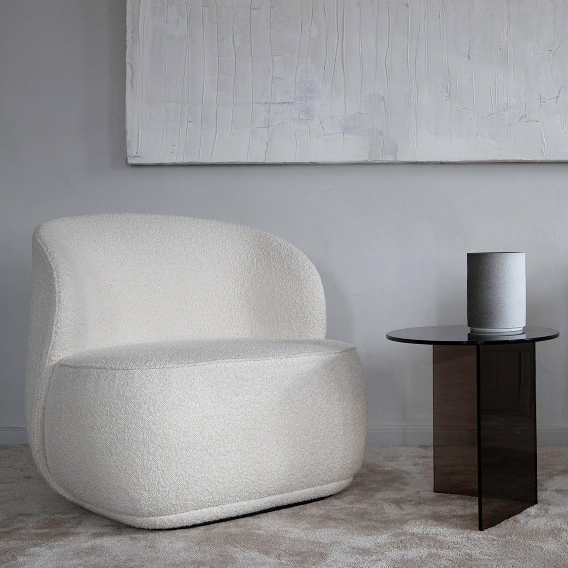 Fauteuil Pipe Lounge - Blanc - Friends and founders - Scandinave - Maison Caldeira