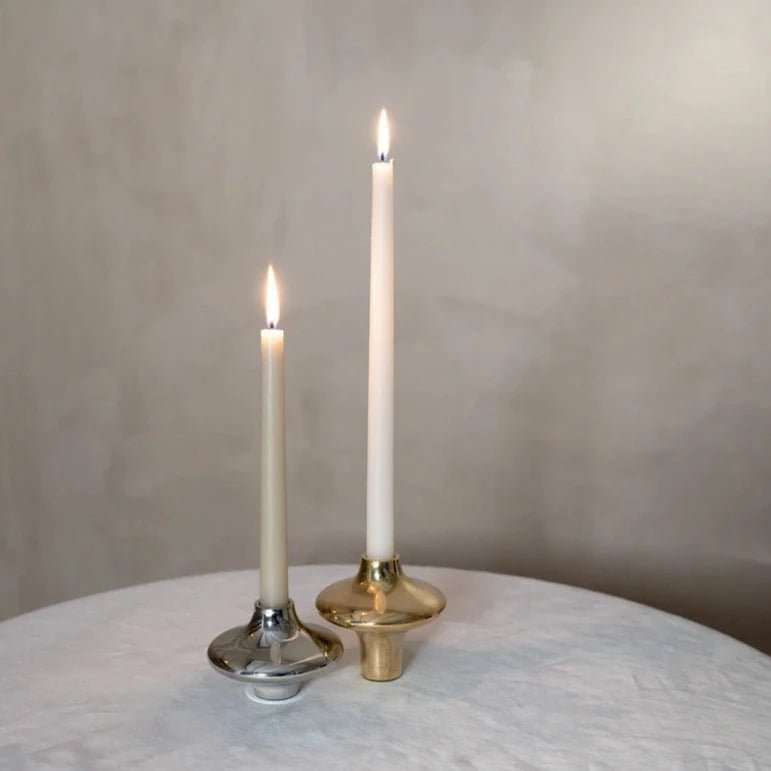Grand bougeoir Doublet -Argent - Hein studio - Scandinave - Maison Caldeira