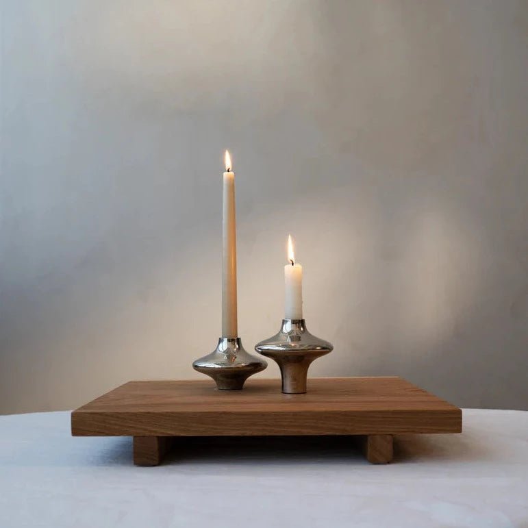 Grand bougeoir Doublet -Argent - Hein studio - Scandinave - Maison Caldeira