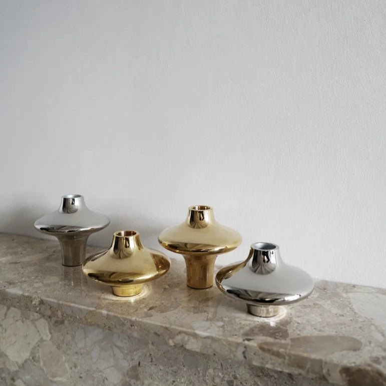 Grand bougeoir Doublet - Laiton - Hein studio - Scandinave - Maison Caldeira