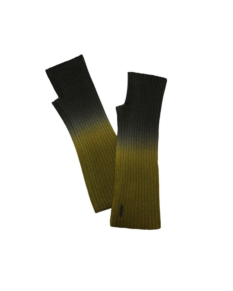 Mitaines 100% cachemire - Deep dye kaki - Maison Caldeira