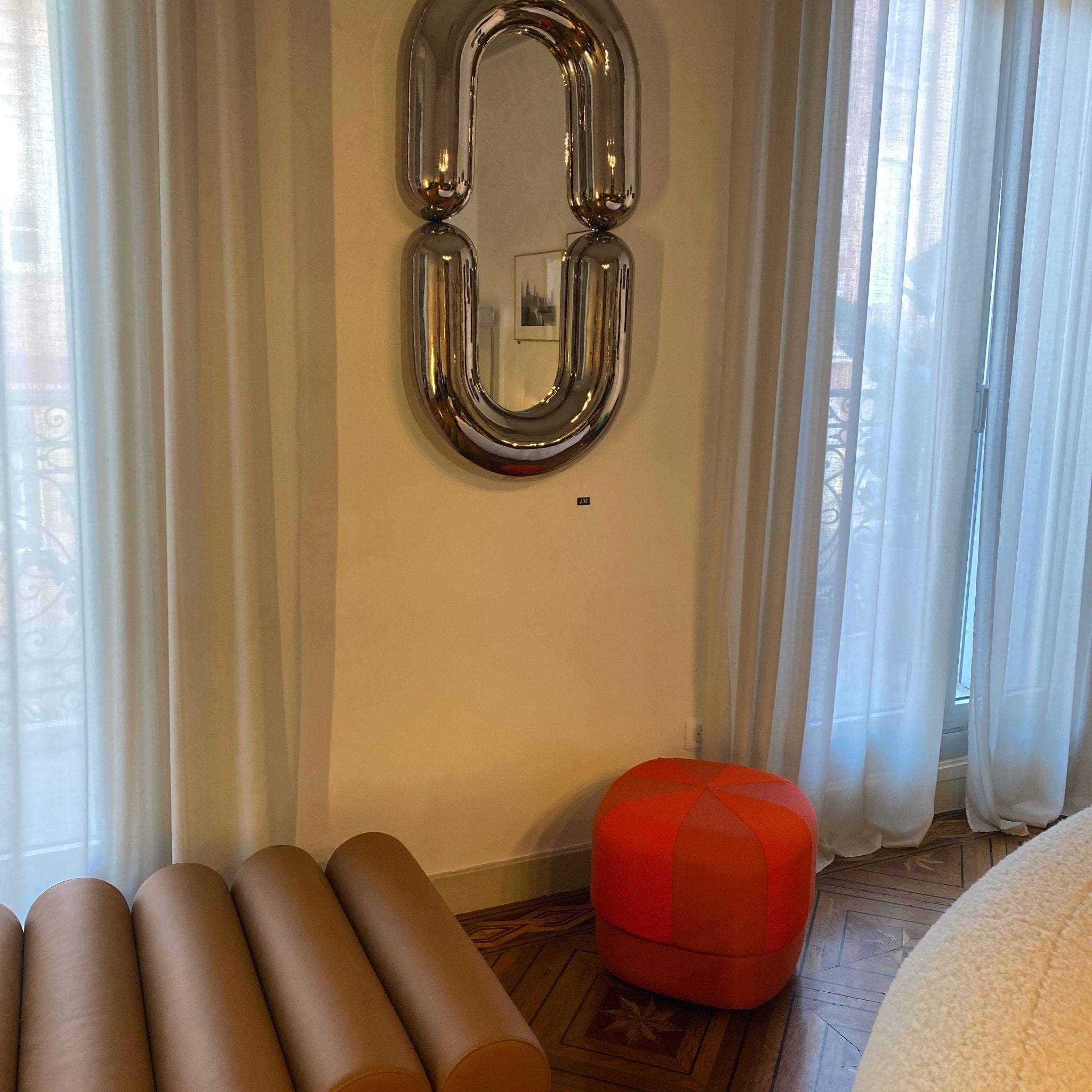 Petit Pouf Circus Duo - Orange - Normann Copenhagen - Scandinave - Maison Caldeira