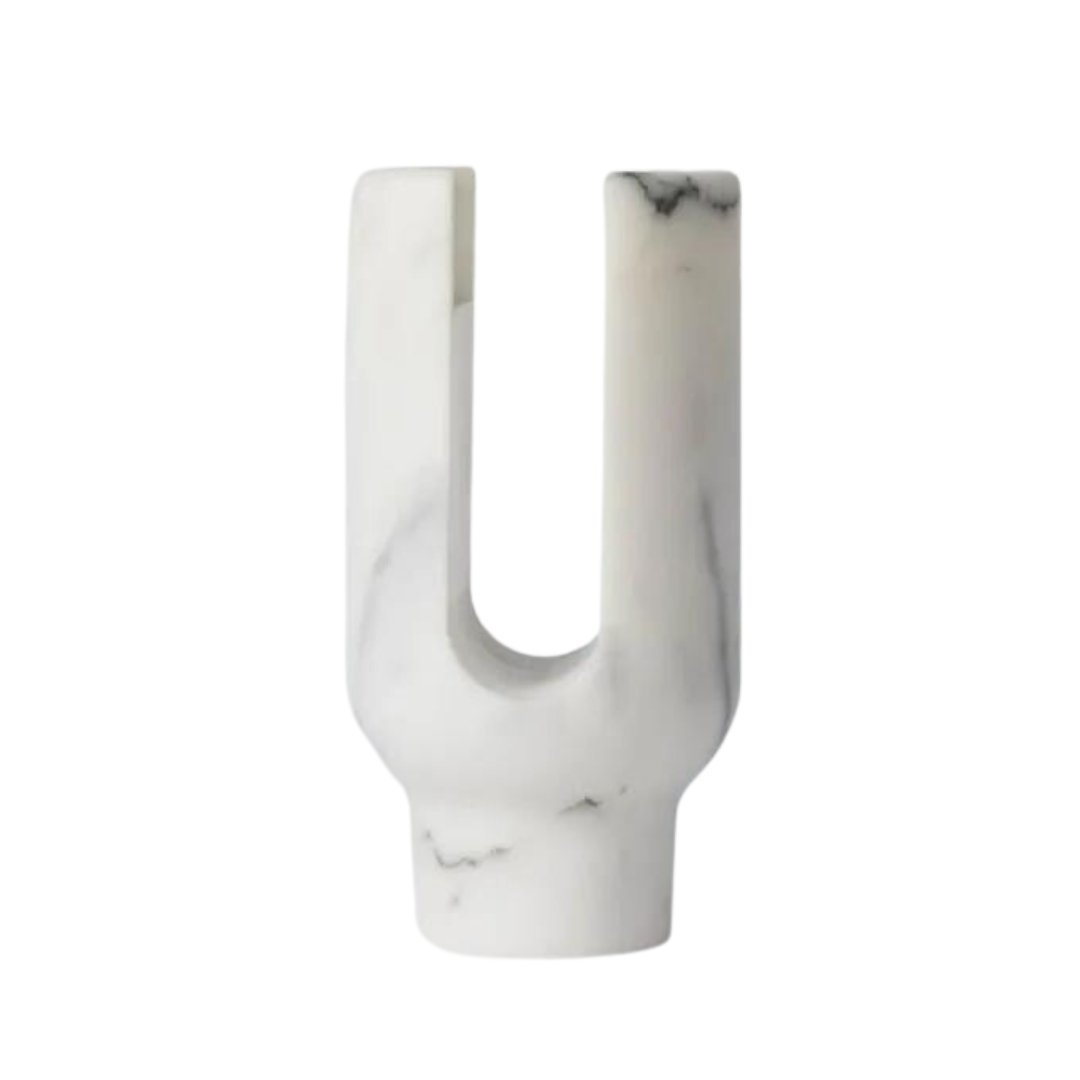 Photophore Lyra - Marbre Calacatta - Ooumm - Design Contemporain - Maison Caldeira