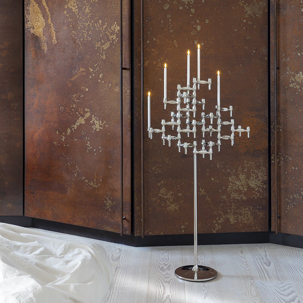 Support de sol - Chrome - Stoff nagel - Design Contemporain - Maison Caldeira