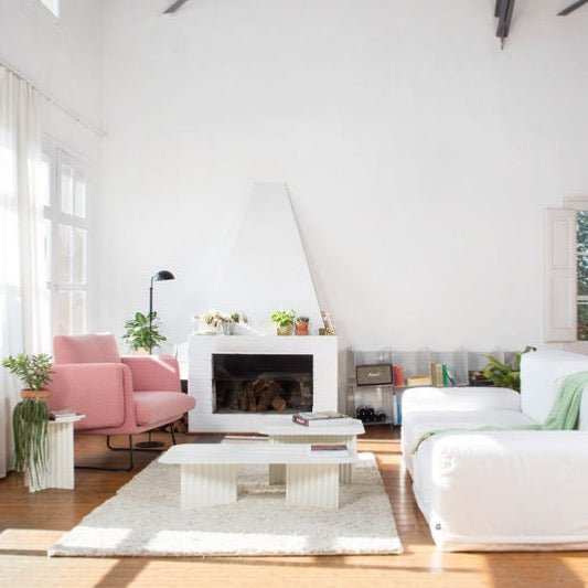 Table basse rectangulaire en plec - Vert - Rs Barcelona - Design Contemporain - Maison Caldeira