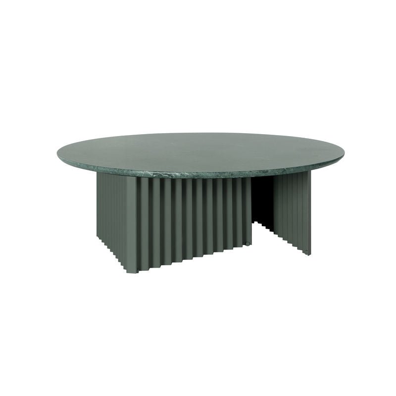 Table basse ronde en plec et marbre - Vert - Rs Barcelona - Design Contemporain - Maison Caldeira