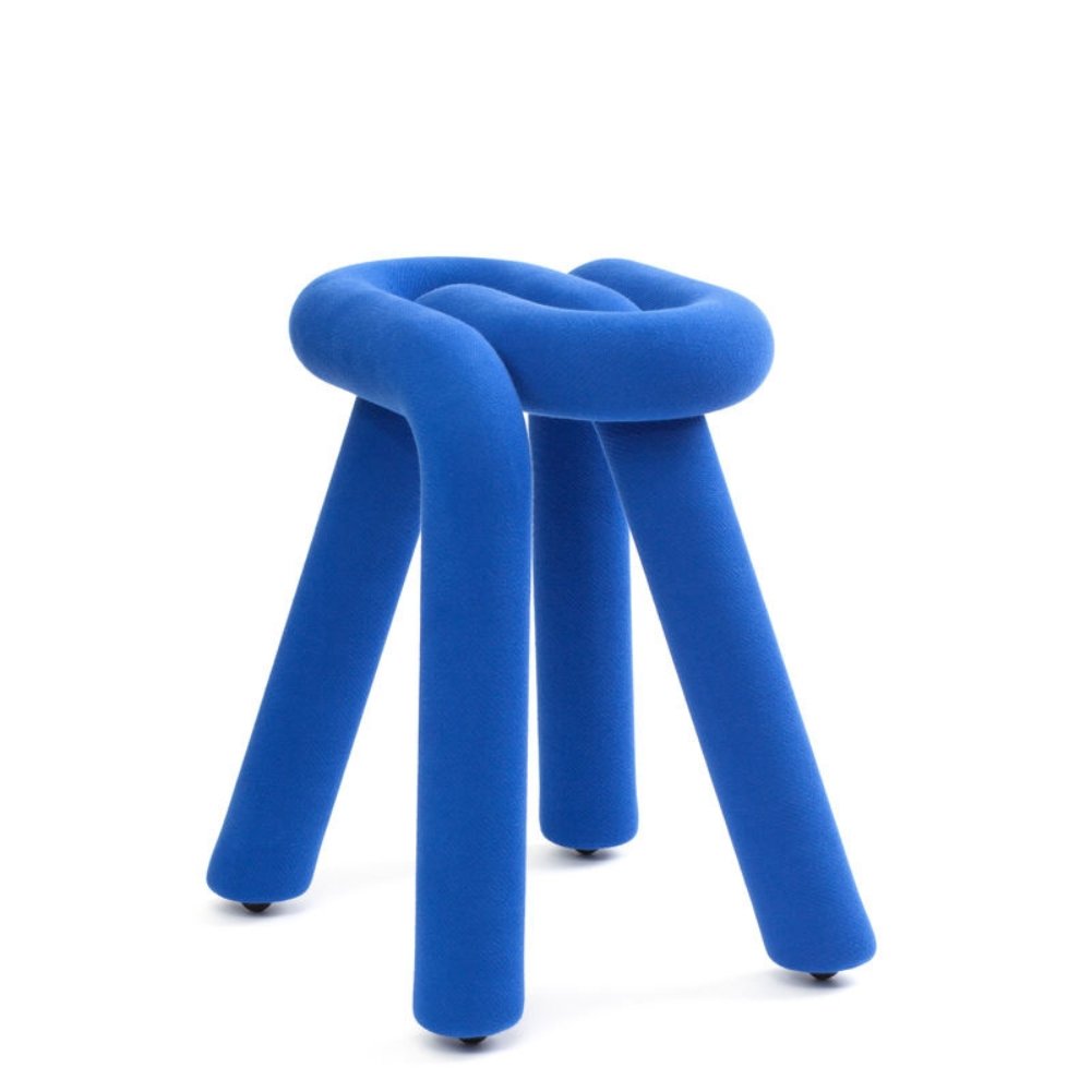Tabouret Bold - Bleu électrique - Moustache - Design Contemporain - Maison Caldeira