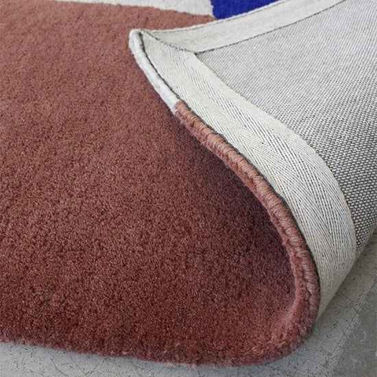 Tapis Scandi - Bleu - Layered - Scandinave - Maison Caldeira