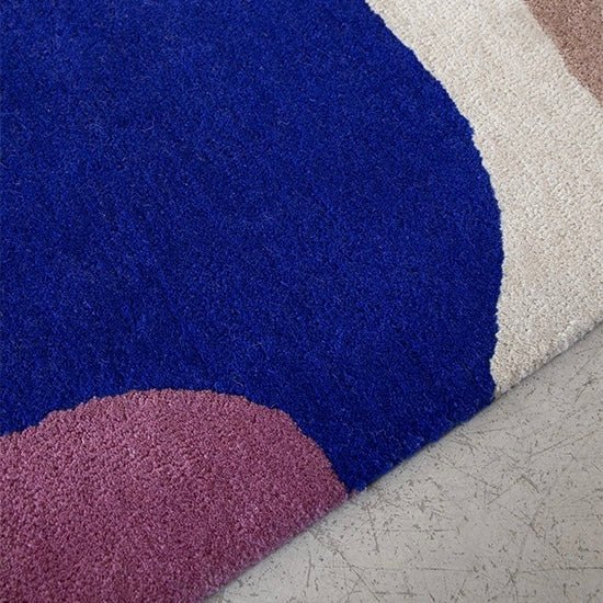 Tapis Scandi - Bleu - Layered - Scandinave - Maison Caldeira