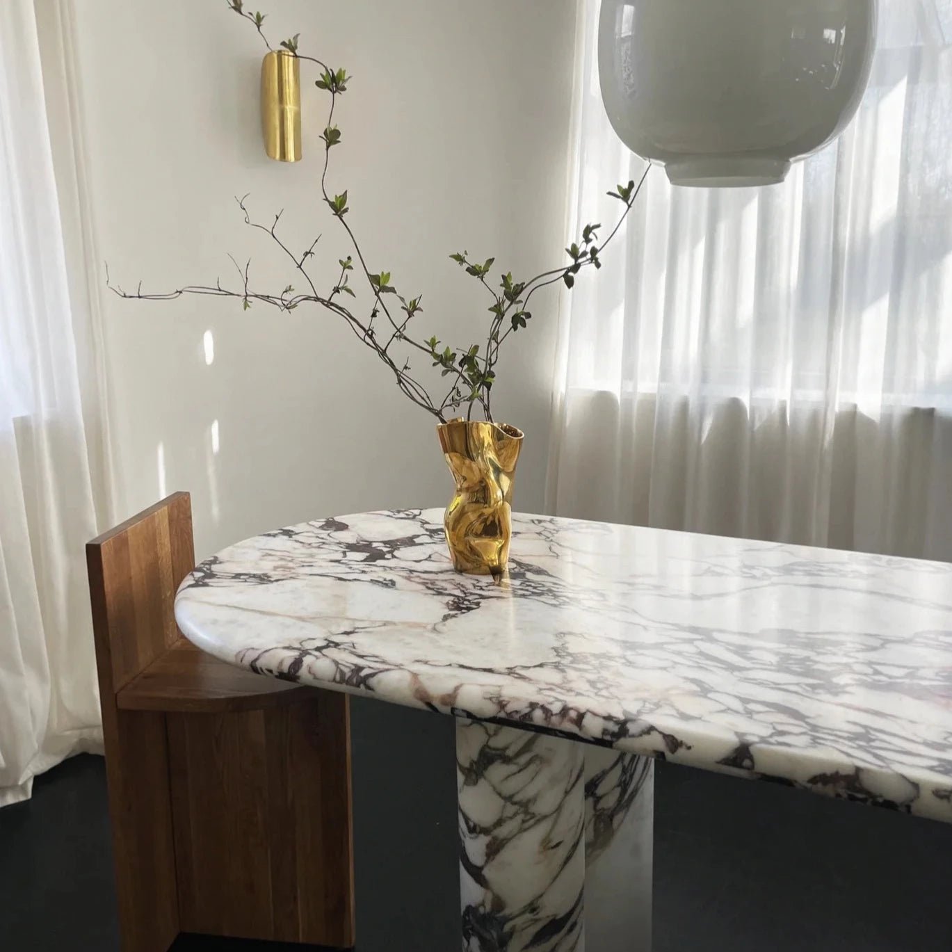 Vase Ostrea 25 - Gold - Hein studio - Scandinave - Maison Caldeira