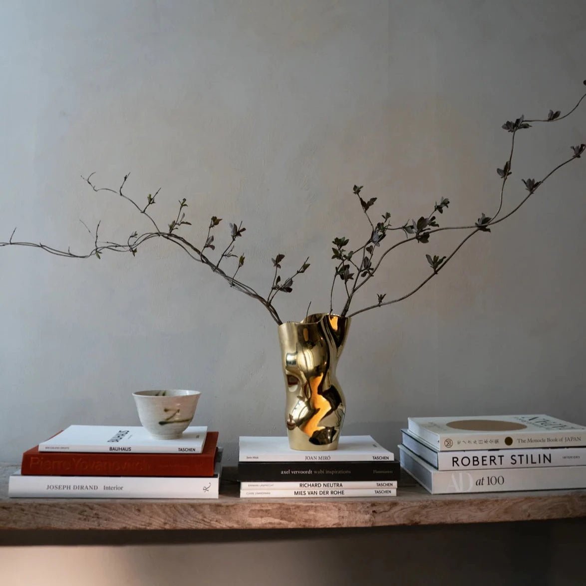 Vase Ostrea 25 - Gold - Hein studio - Scandinave - Maison Caldeira