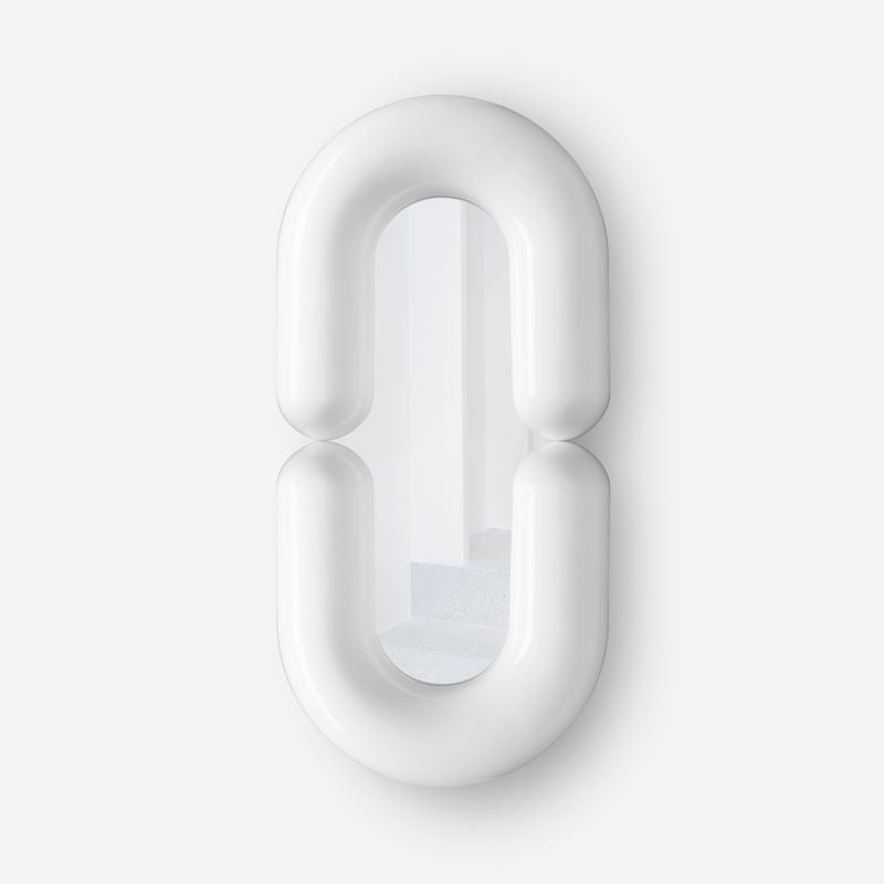 Miroir Zodiac large - Blanc - Moustache - Design Contemporain - Maison Caldeira