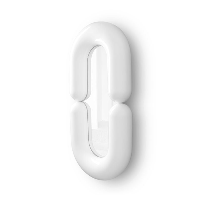 Miroir Zodiac large - Blanc - Moustache - Design Contemporain - Maison Caldeira