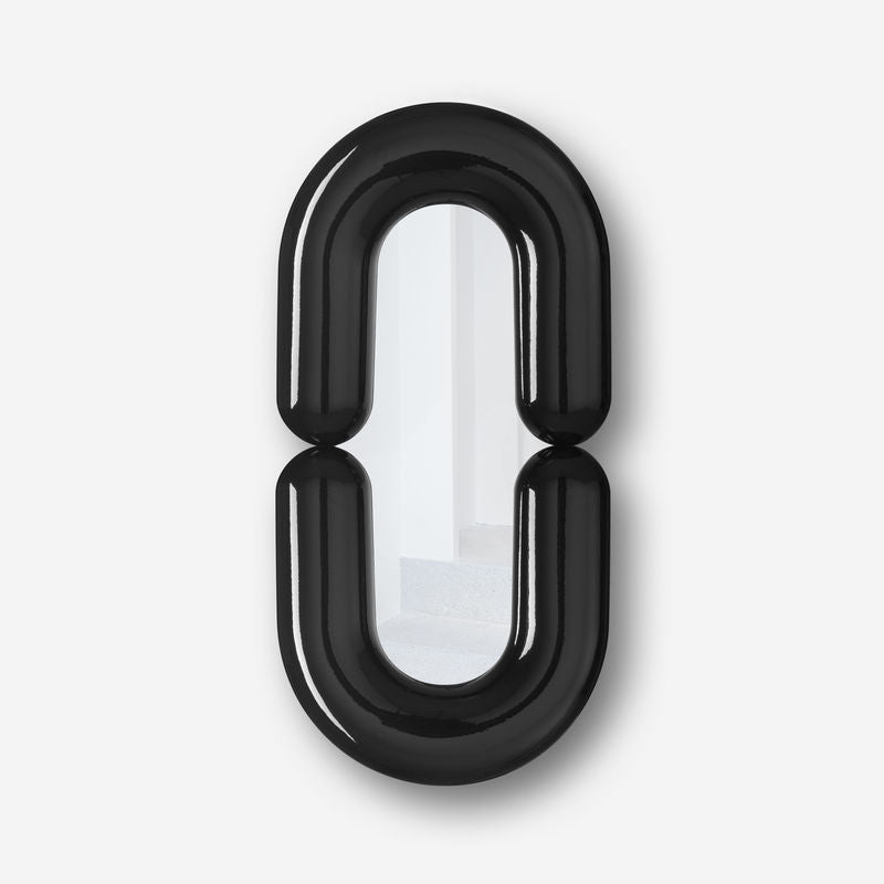Miroir Zodiac large - Noir - Moustache - Design Contemporain - Maison Caldeira