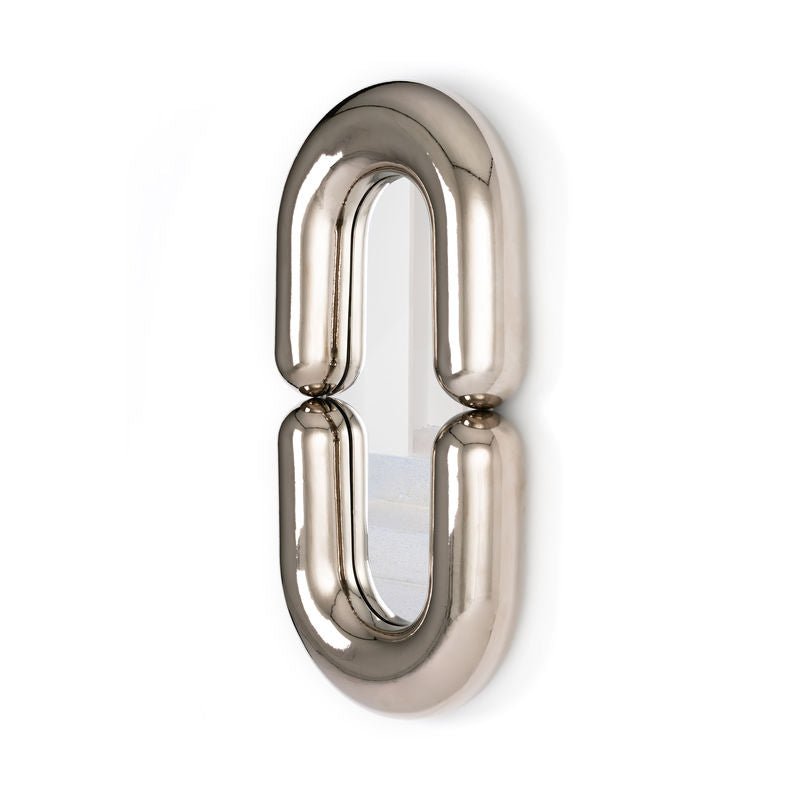 Miroir Zodiac large - Chrome - Moustache - Design Contemporain - Maison Caldeira