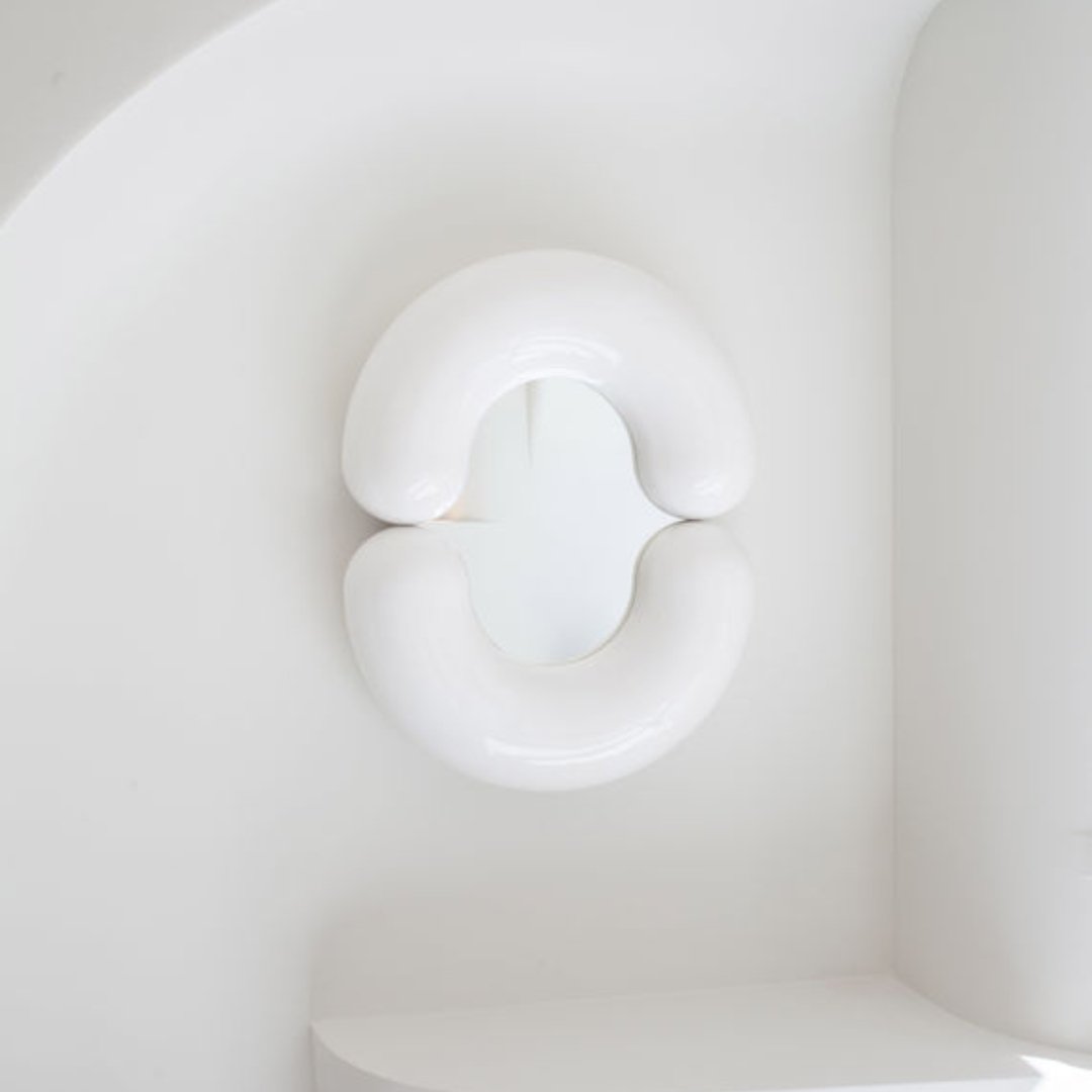 Miroir Zodiac small - Blanc - Moustache - Design Contemporain - Maison Caldeira
