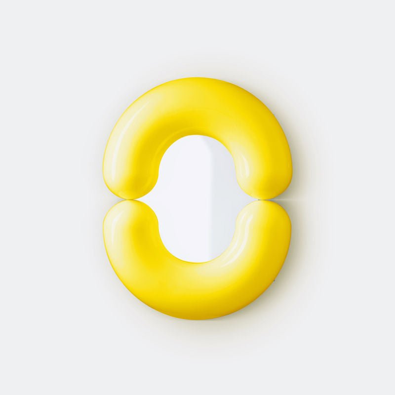 Miroir Zodiac small - Jaune - Moustache - Design Contemporain - Maison Caldeira