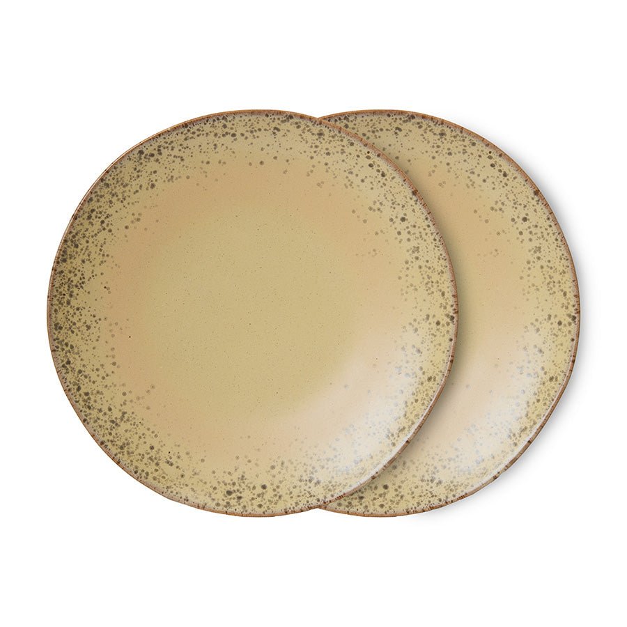 70's Céramics : Assiettes plates - Maison Caldeira