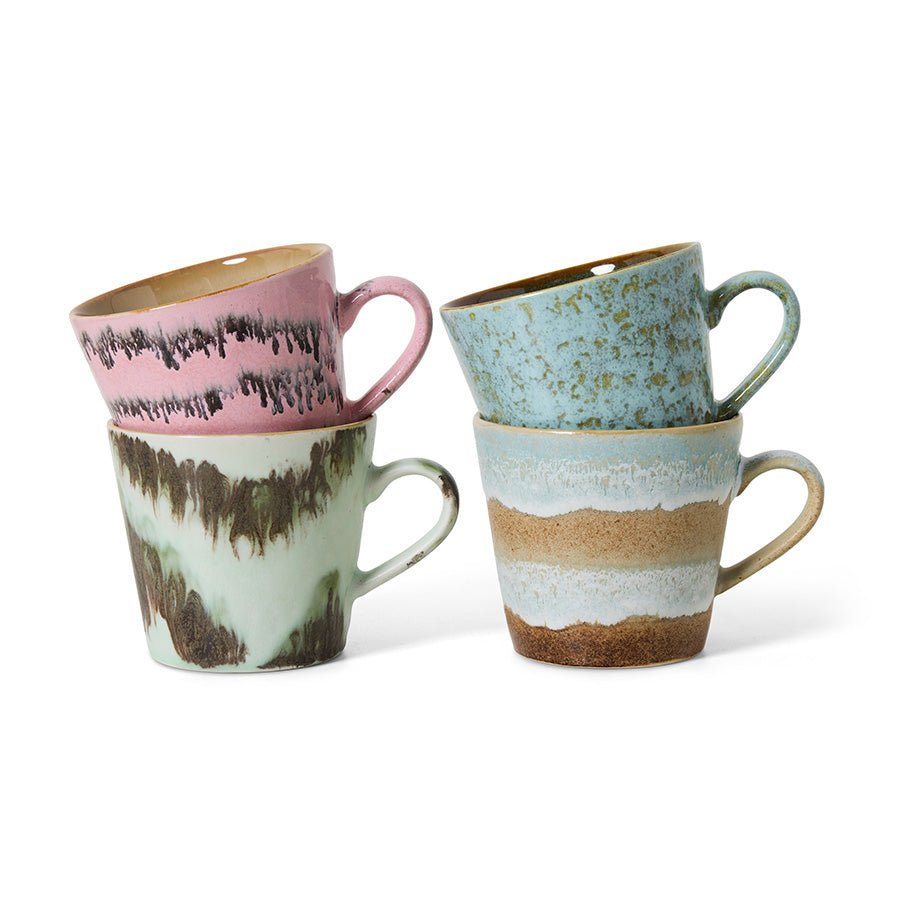 70's Céramics : Tasses à cappuccino - Maison Caldeira