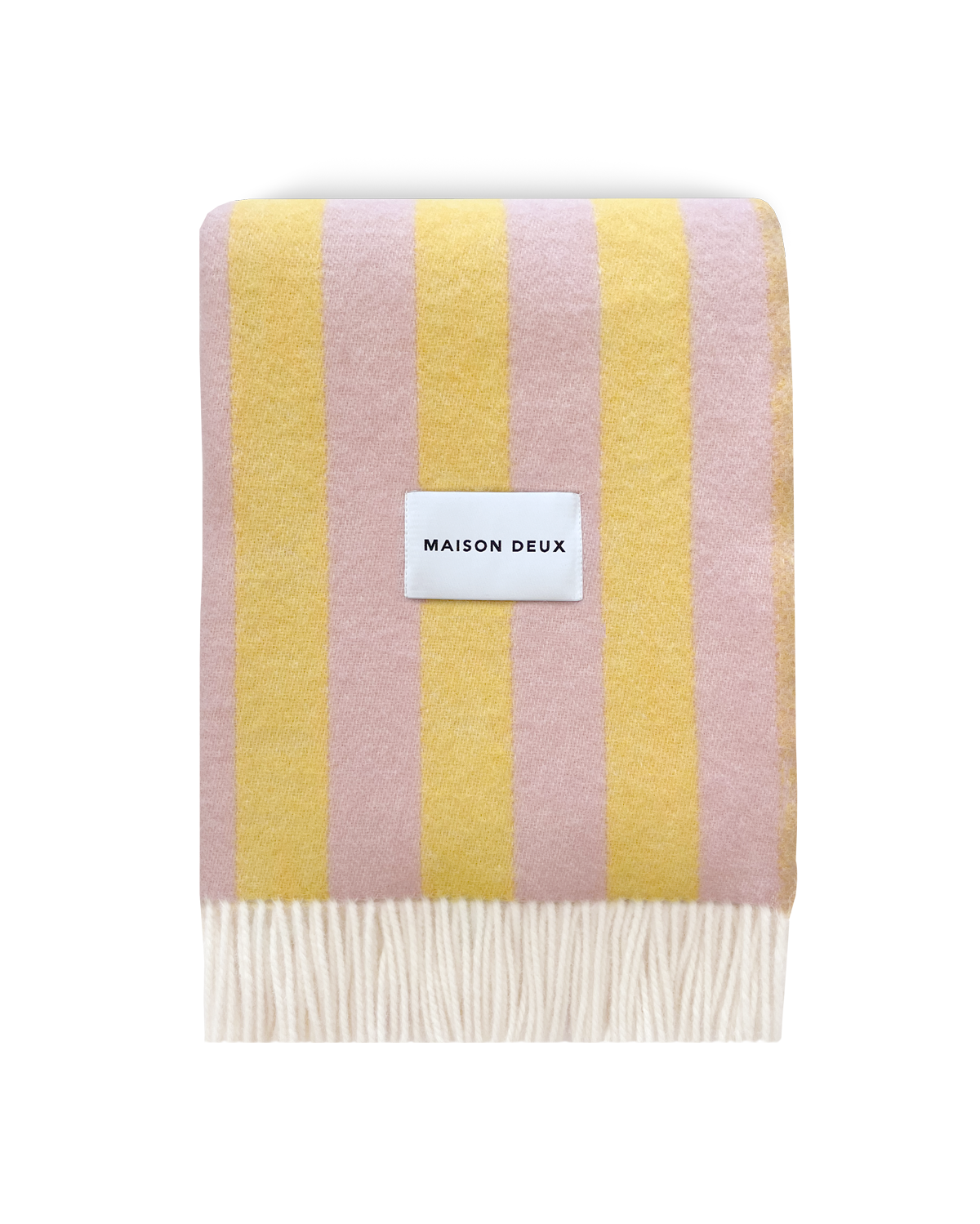 maison-caldeiraPlaid-Maison-Deux-Couverture-Candy-Wrap-Rose-Jaune