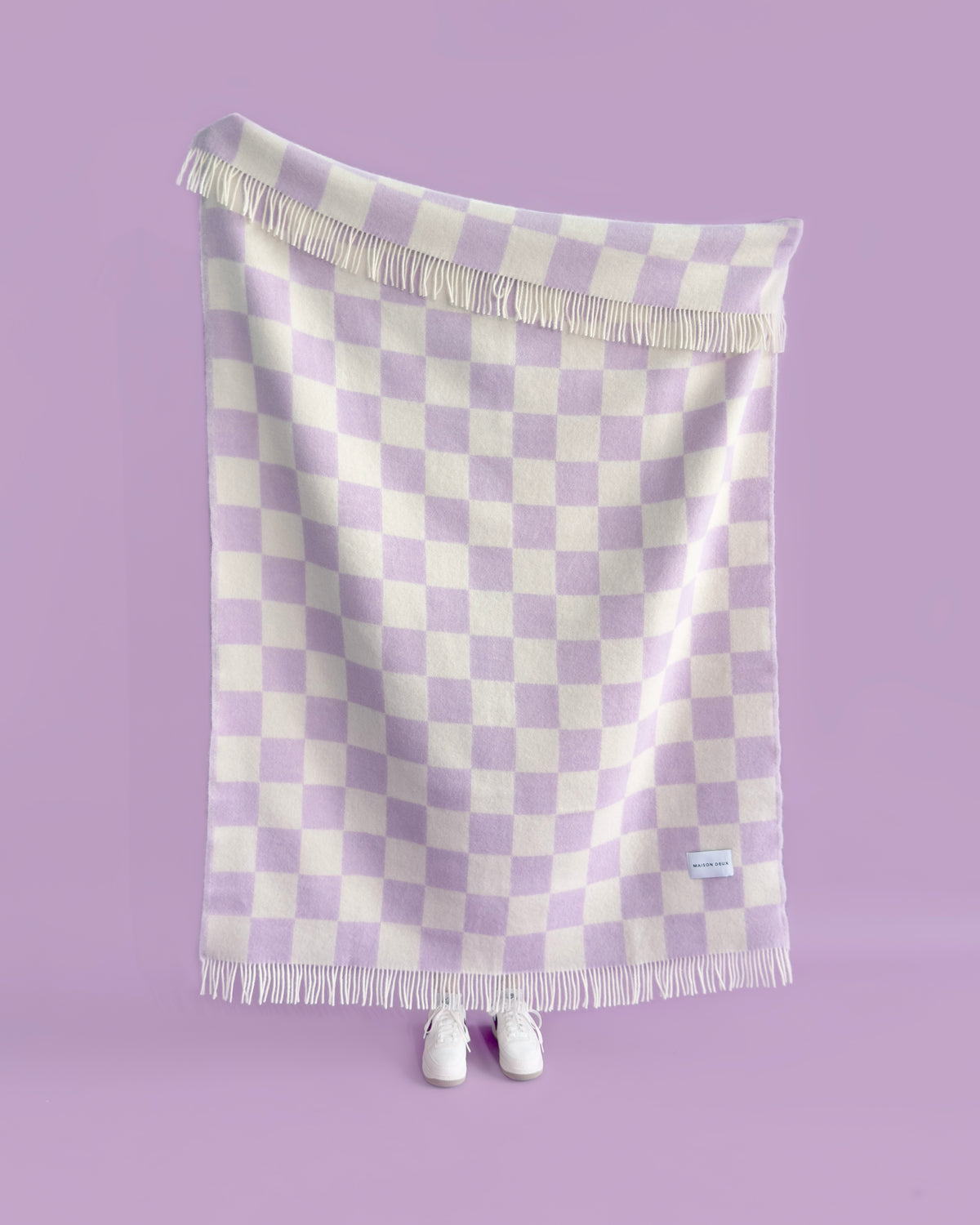 maison-caldeiraCouverture Damier Lilas Blanc – Sélection Caldeira | Maison Deux