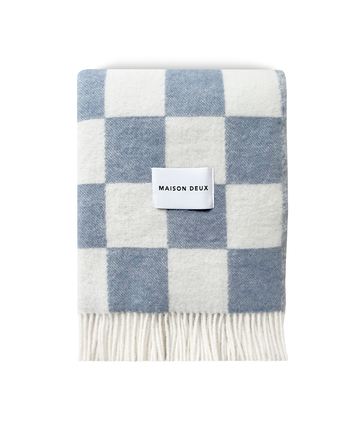 maison-caldeiraPlaid-Maison-Deux-Couverture-Damier-Denim-Blanc