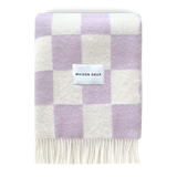 maison-caldeiraPlaid-Maison-Deux-Couverture-Damier-Lilas-Blanc
