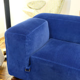 Module gauche du canapé « Mura » velours cotelé bleu