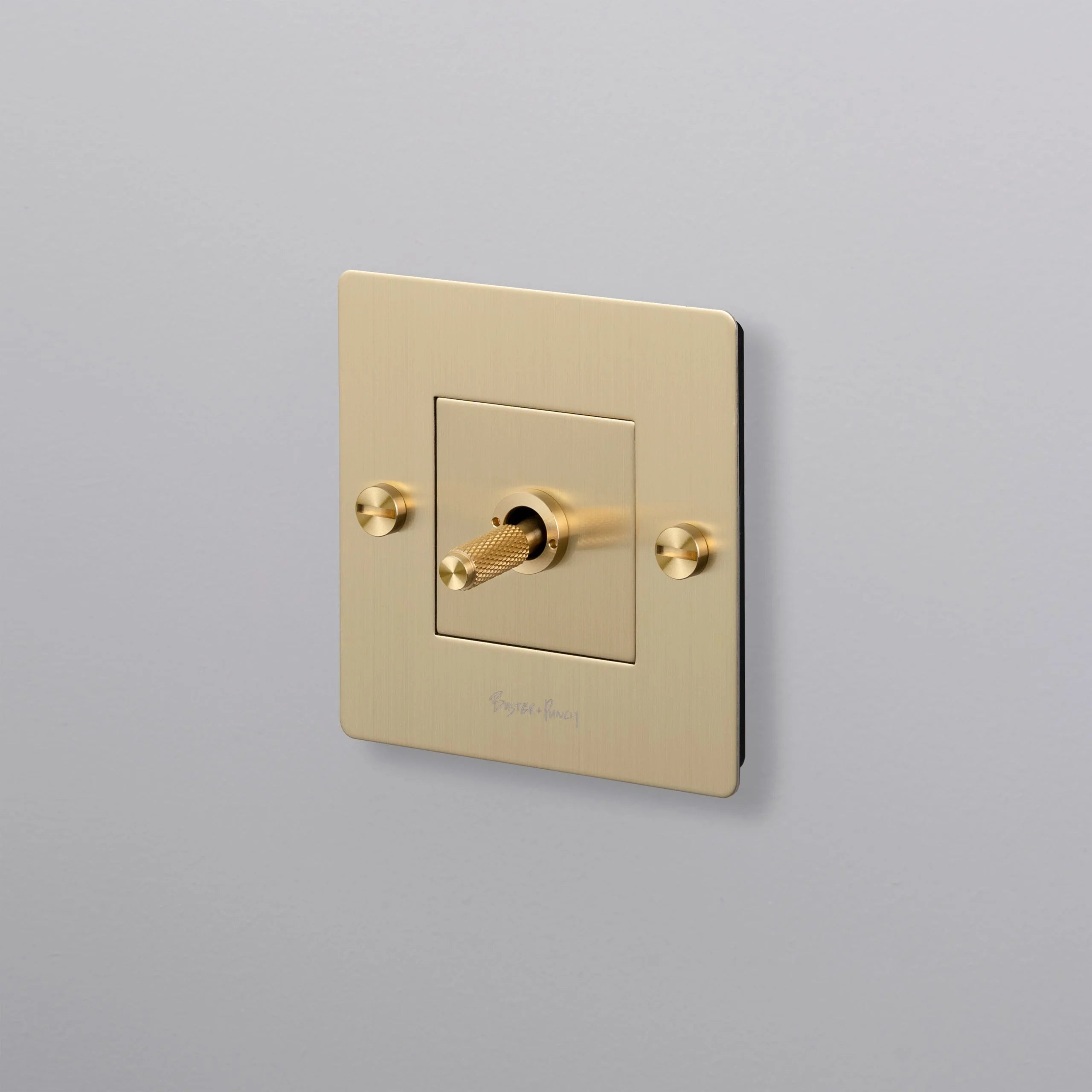 1G Double Toggle Switch / Brass
